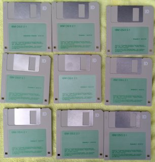 OS/2 2.1 installation diskettes