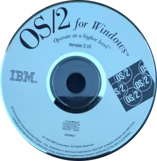 IBM OS/2 2.10 CDROM original hard copy