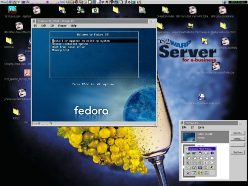Fedora 10 Fusion Install or Upgrade option.