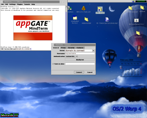 OS/2, GCD Java 1.4.1.x, and AppGate MindTerm.