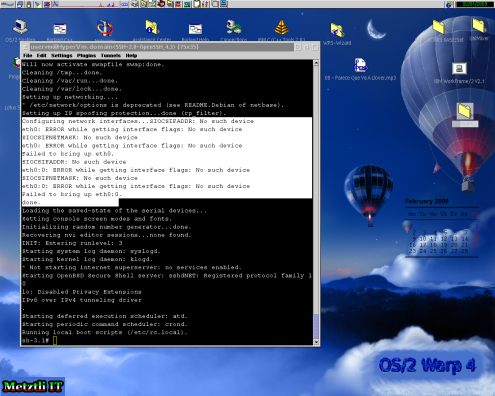 Xen DomU GNU/Linux Debian network misconfiguration message.