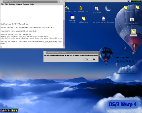 MindTerm on OS/2: Do you want to add this host ...(check fingerprint).