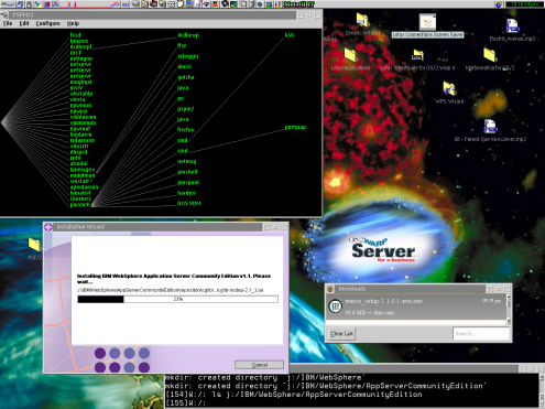 WASCE installation proceeds under OS/2.