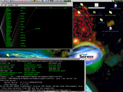 Instantiating WebSphere Application Sever Community Edition version 1.1.0.1 in OS/2.