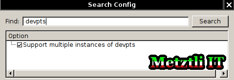 make xconfig: search devpts
