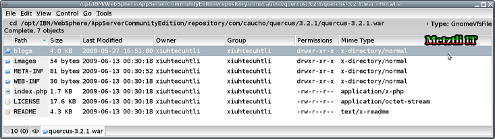 WASCE / Geronimo: b2evolution blogs directory in quercus-3.2.1