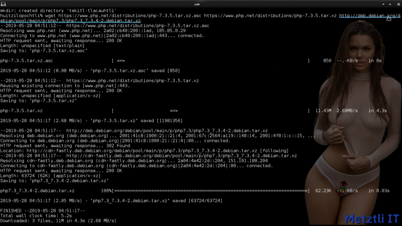 Build PHP 7.3.5̶ 6 for Nginx 1.17.0 on Metztli Reiser4 'the Debian Way' for Stretch Backports on AMD64.