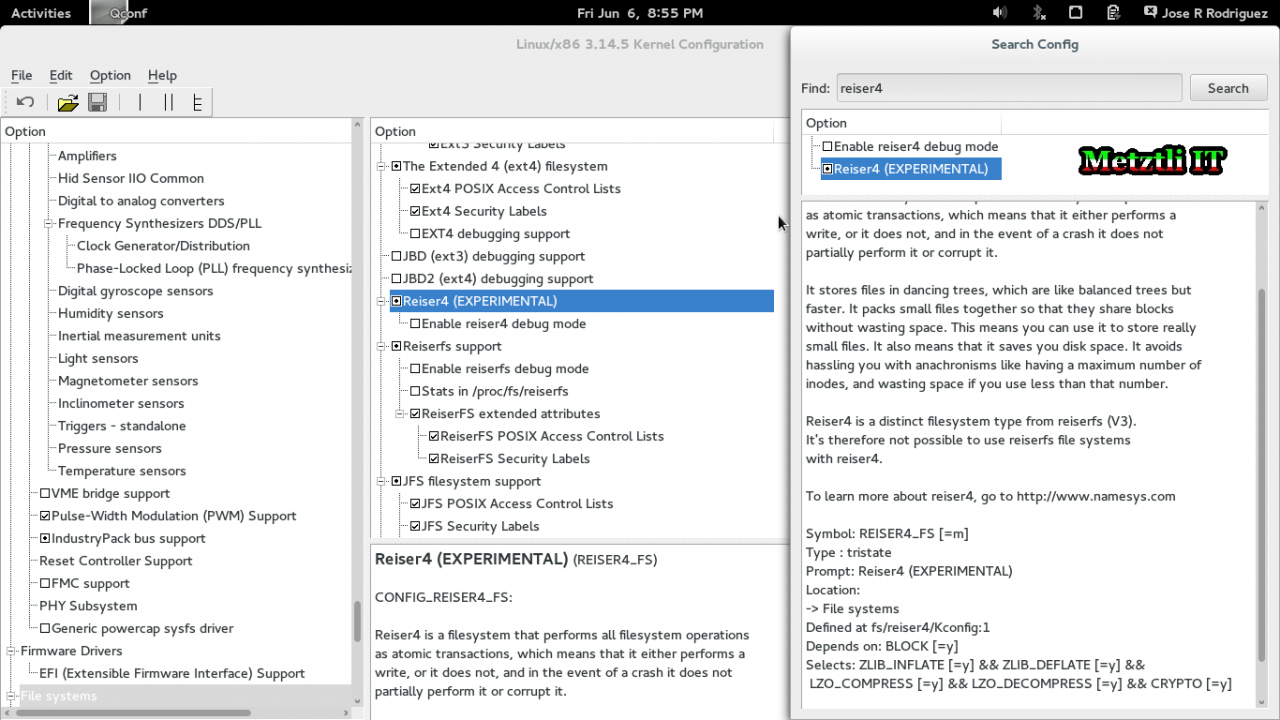 Debian Closure: Enhancing Linux Kernel 3.15.2 With Reiser4 Patch