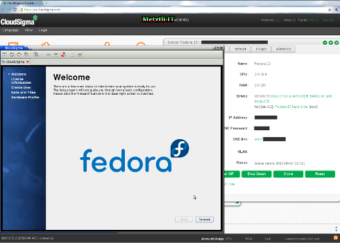 Fedora 13 second phase of installation Welcome screen