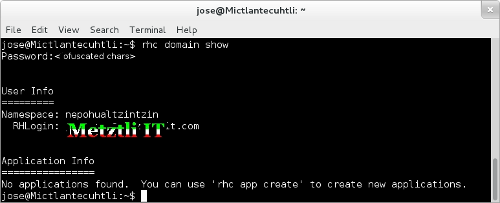 Verifying domain at Red Hat cloud OpenShift PaaS