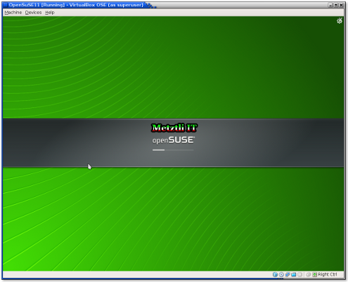 VirtualBox OSE continues booting OpenSuSE past login screen
