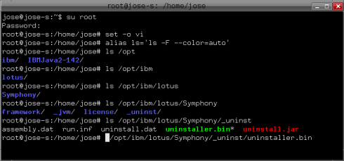 Lotus Symphony 1.1 uninstall from SymphonyOne 2008.1