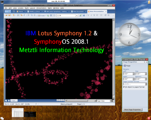 Wild!  IBM Lotus Symphony 1.2