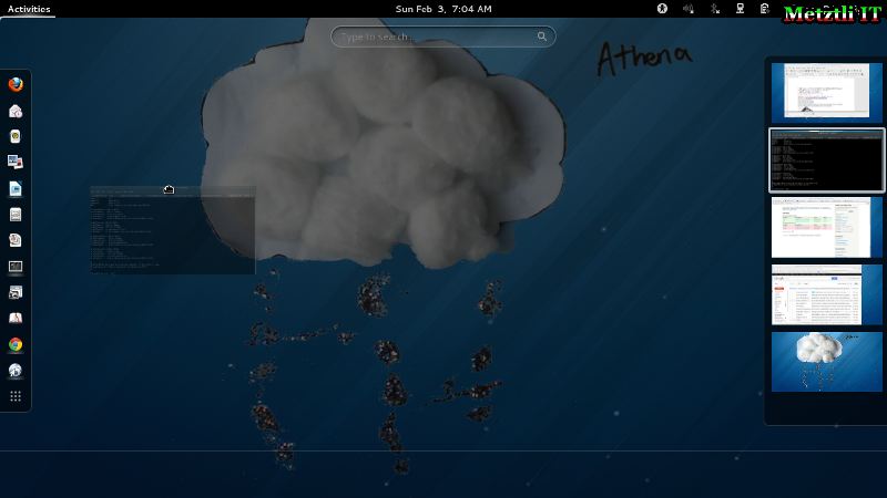 A Tzinacantli's eye view of Fedora 18 GNOME 3 Desktop