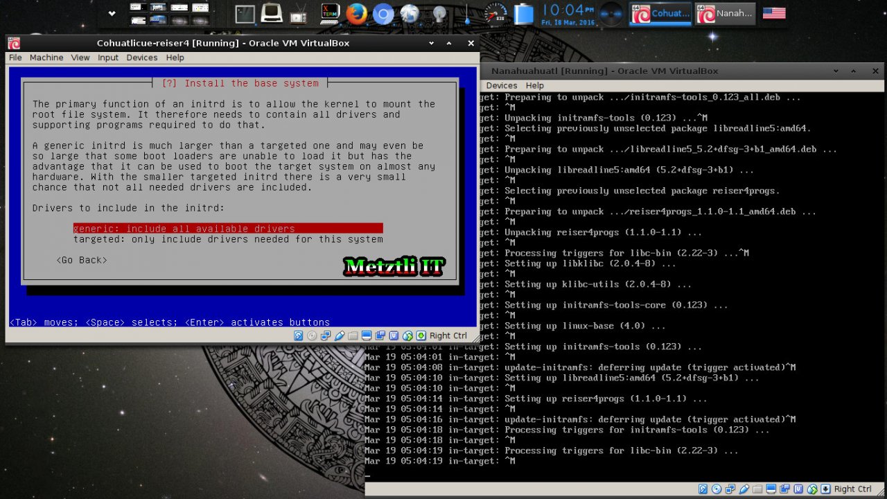 Selecting a Reiser4-patched Linux Kernel From Reiser4-enabled Debian-Installer (d-i) Menu