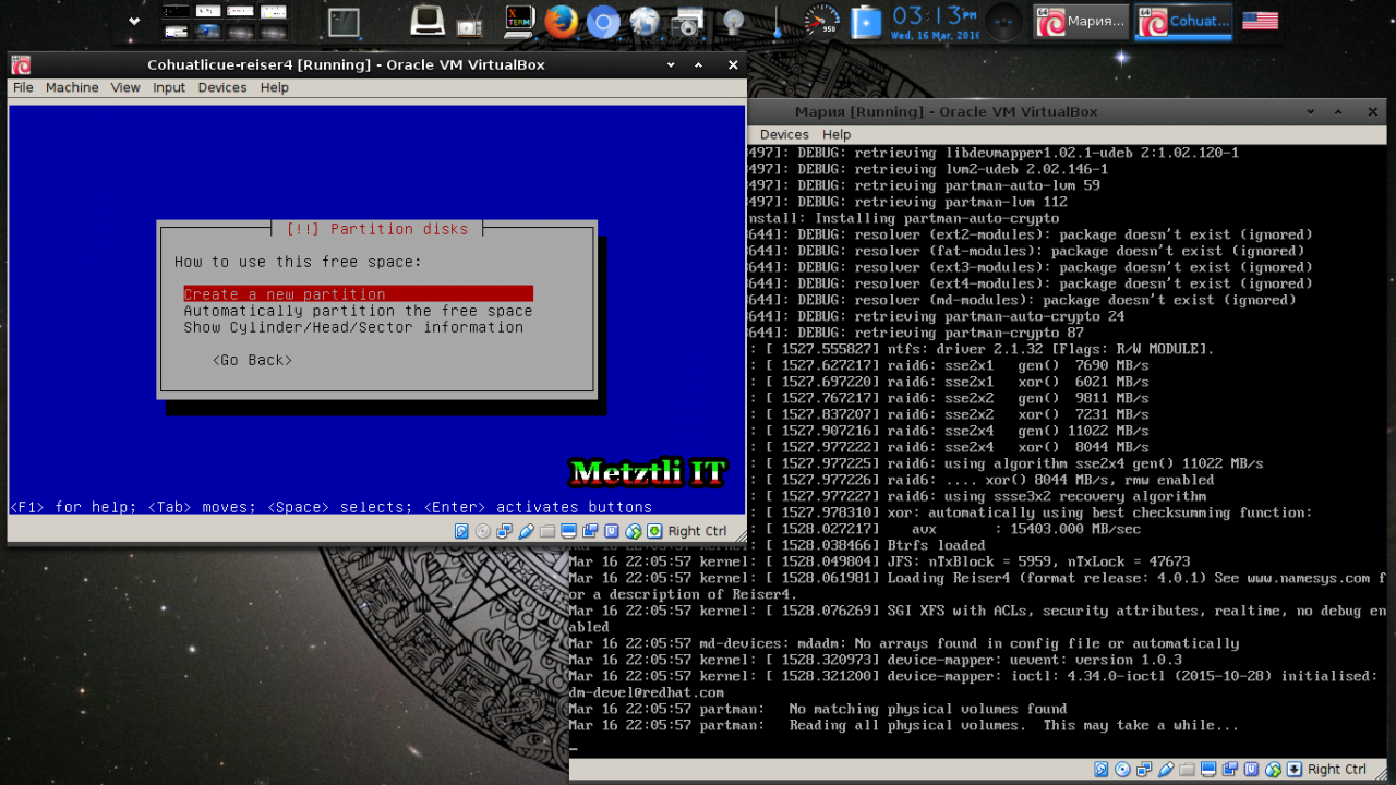 Мария: Reiser4 SFRN 4.0.1 Partitioning From Reiser4-enabled Debian-Installer (d-i) Menu