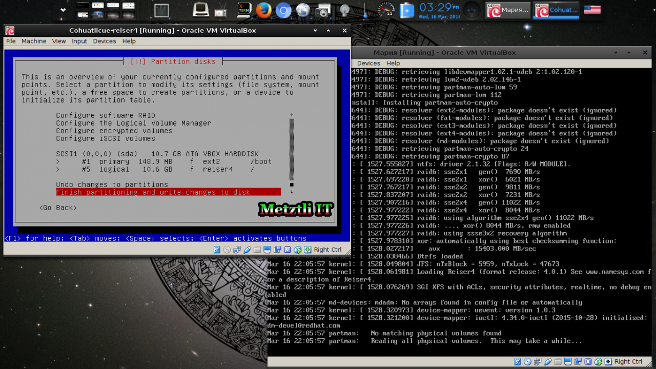 Мария: Reiser4 SFRN 4.0.1 Partitioning From Reiser4-enabled Debian-Installer (d-i) Menu