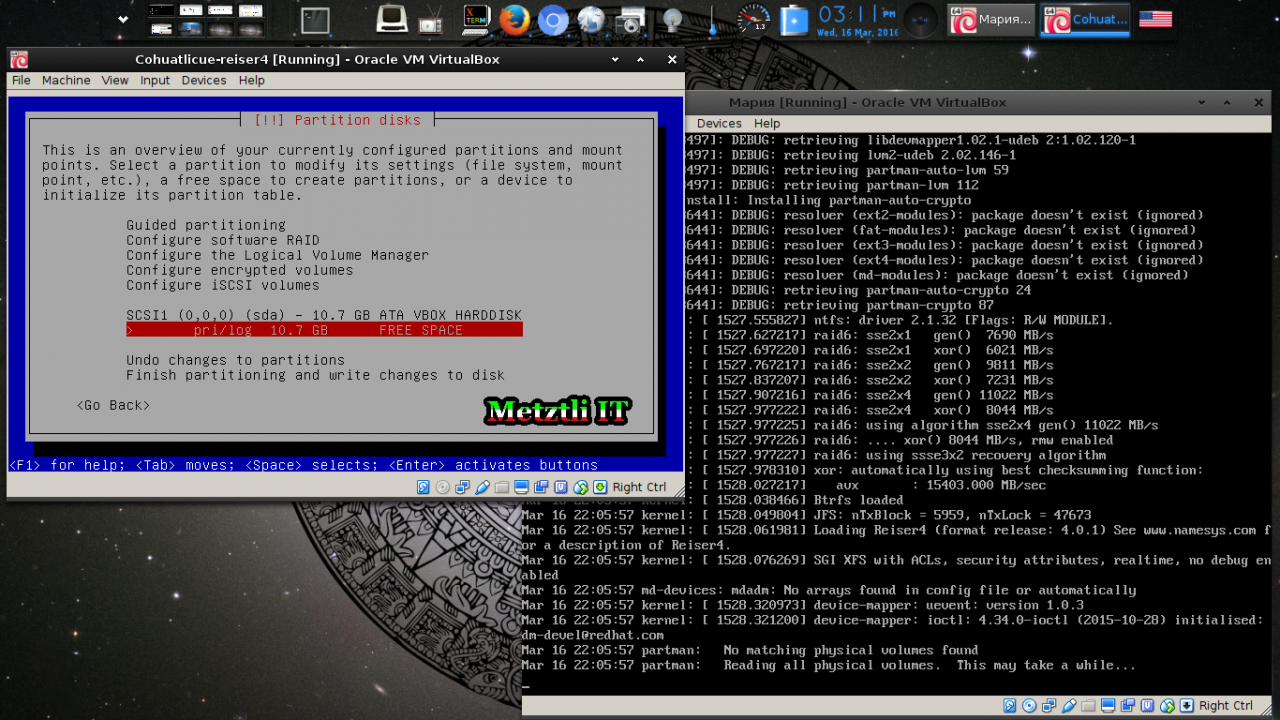 Мария: Reiser4 SFRN 4.0.1 Partitioning From Reiser4-enabled Debian-Installer (d-i) Menu