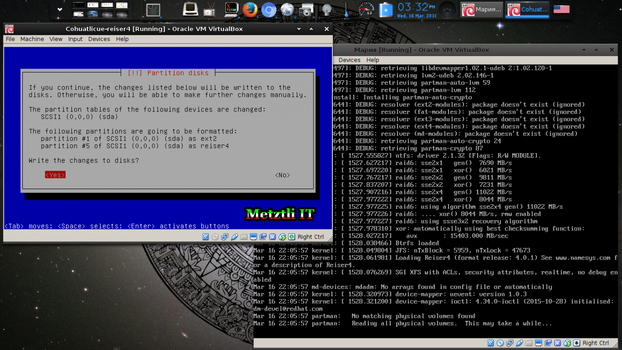 Мария: Reiser4 SFRN 4.0.1 Partitioning From Reiser4-enabled Debian-Installer (d-i) Menu