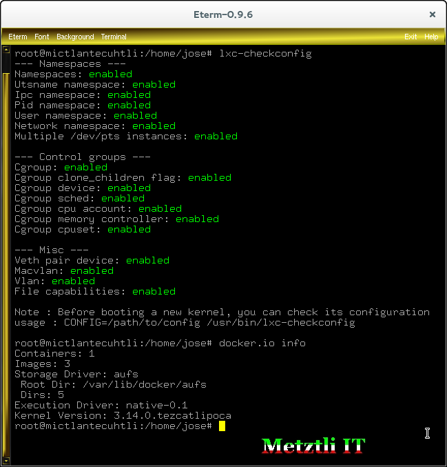 Debian:(Revisited) Patching Linux Kernel 3.14 To Enable Aufs3.13 Mod and CGROUPS for Docker