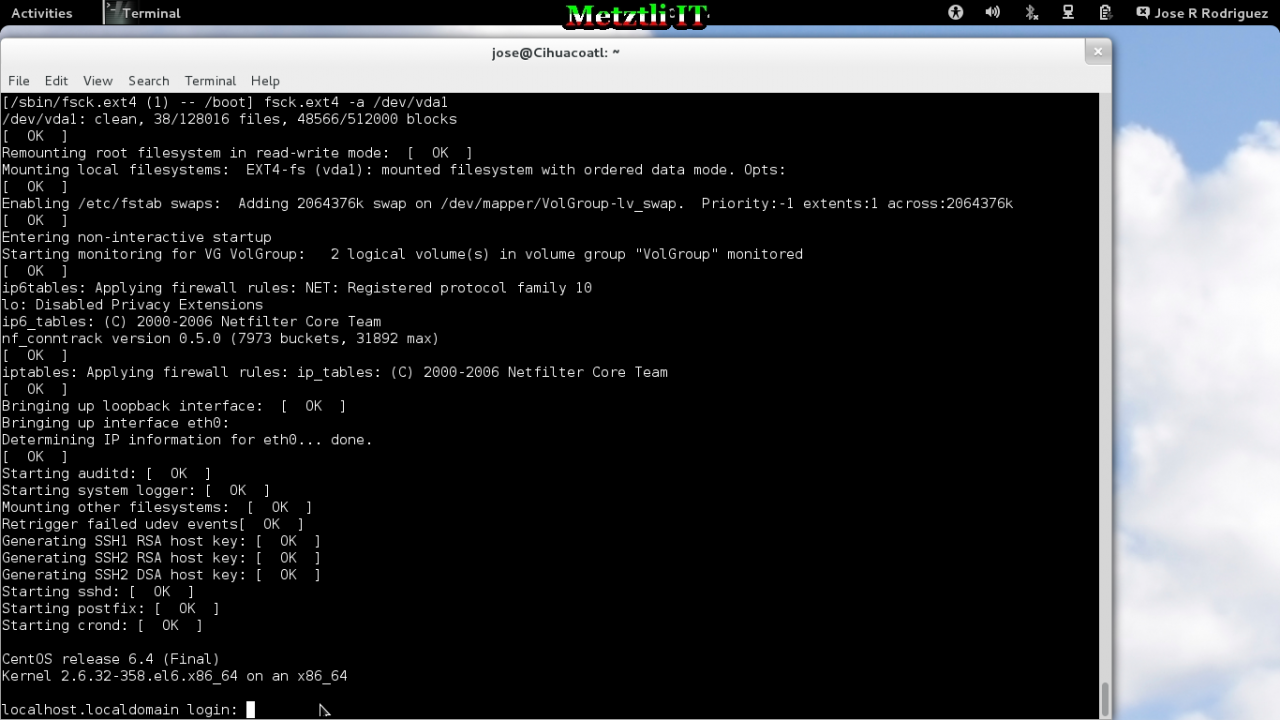 Setting up a GNU/LAMP stack under CentOS 6.x x86_64 in a Cloud Instance