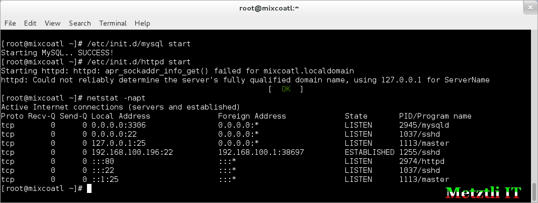 Setting up a GNU/LAMP stack under CentOS 6.x x86_64 in a Cloud Instance