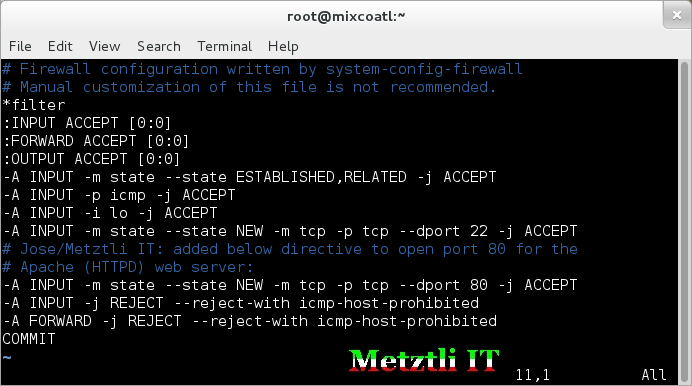 Setting up a GNU/LAMP stack under CentOS 6.x x86_64 in a Cloud Instance