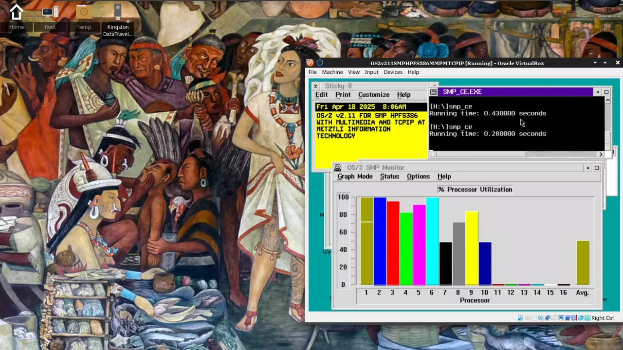 Ahuiani: OS/2 for Symmetrical Multiprocessing(SMP) v2.11 with HPFS386, MultiMedia, and TCP/IP stack.