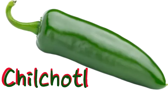 Chilchotl corrupted into Spanish scum dialect as jalapeño