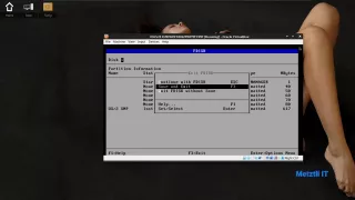 F3=Save and Exit FDISK