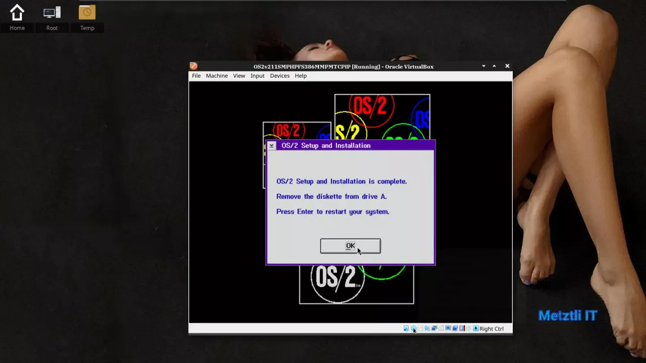 OS/2 Setup and Installation is Complete