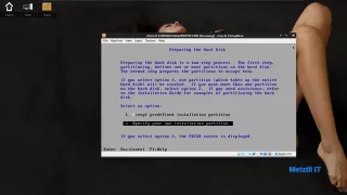 Preparing the Hard Disk two-step process