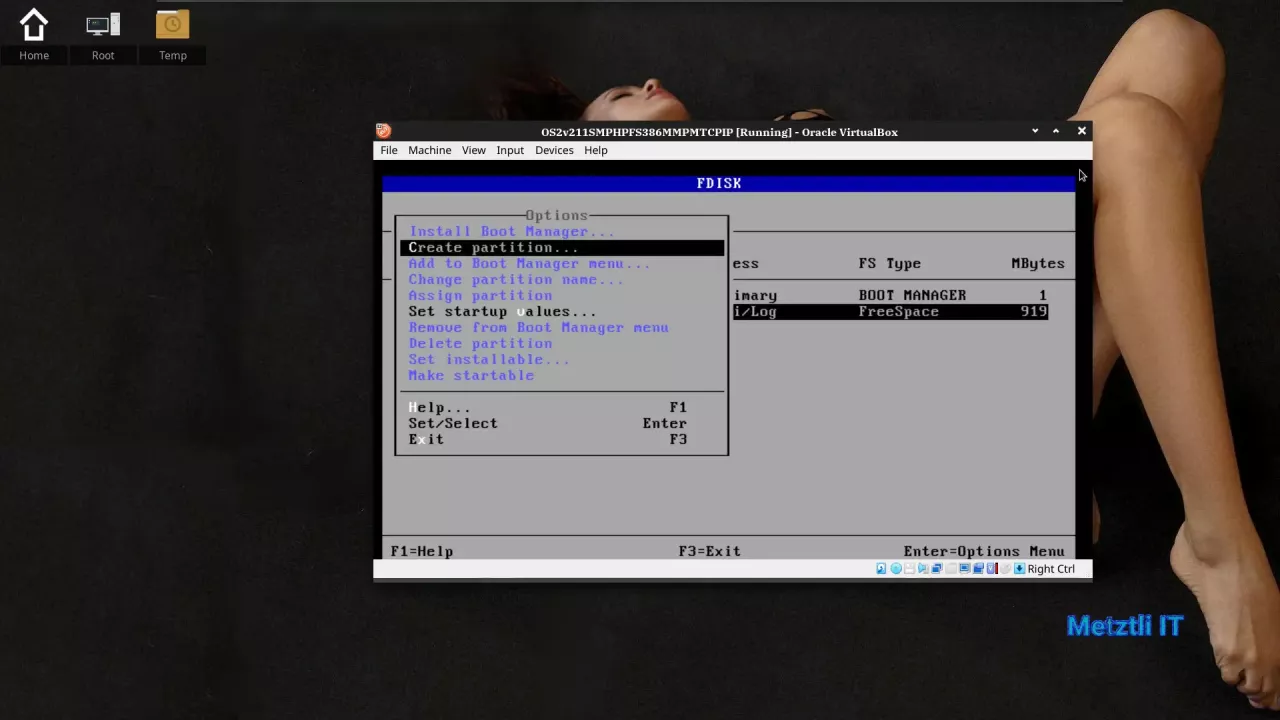 Create partition