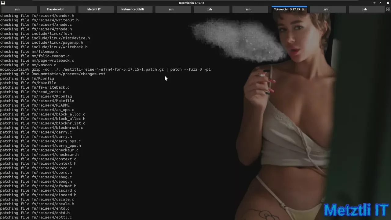 Applying reiser4 patch on kernel source tree