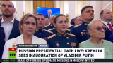 Russia's Fifth Inauguration of Vladimir Vladimirovich Putin Ceremony: Presidential Oath May 07, 2024