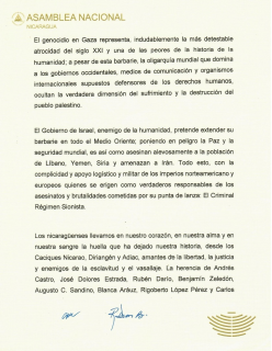 Nicaragua's National Assembly Declaration pg. 2